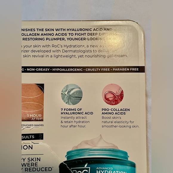 New! ROC Advanced Hydration Water Cream - Blue - Picture 4 of 6